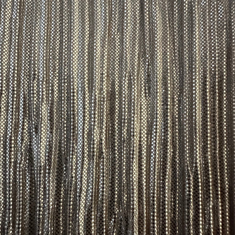 Polyester Pleated Bodre Foil Fabric 60"