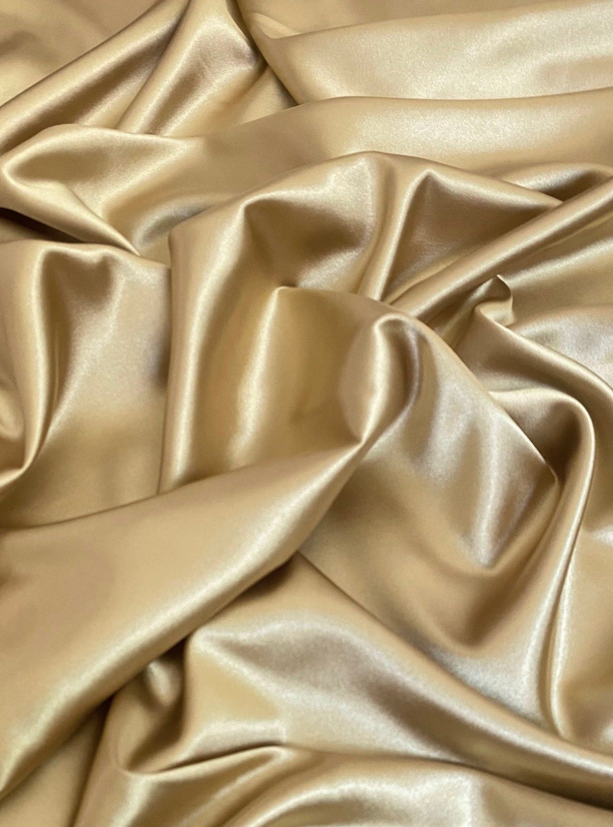 Gold Silky Stretch Satin