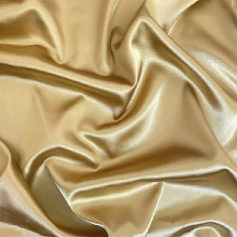 Gold Silky Stretch Satin
