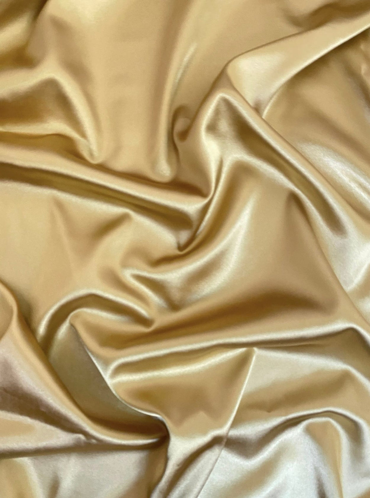 Gold Silky Stretch Satin