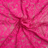 Stretch Sequins Fabric Luna Sequin Mesh