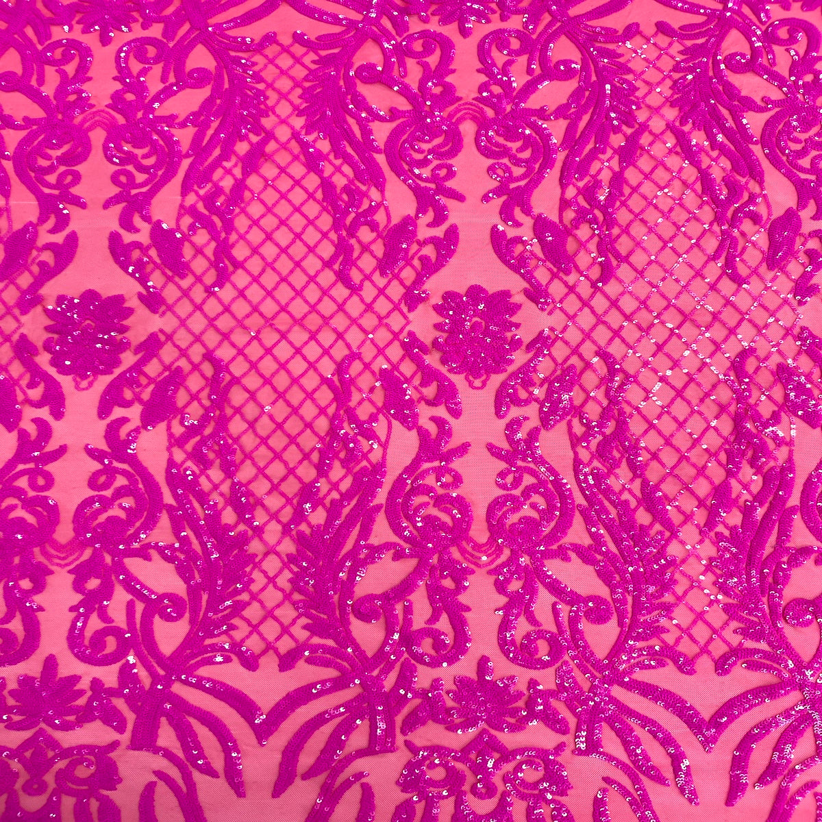 Stretch Sequins Fabric Luna Sequin Mesh