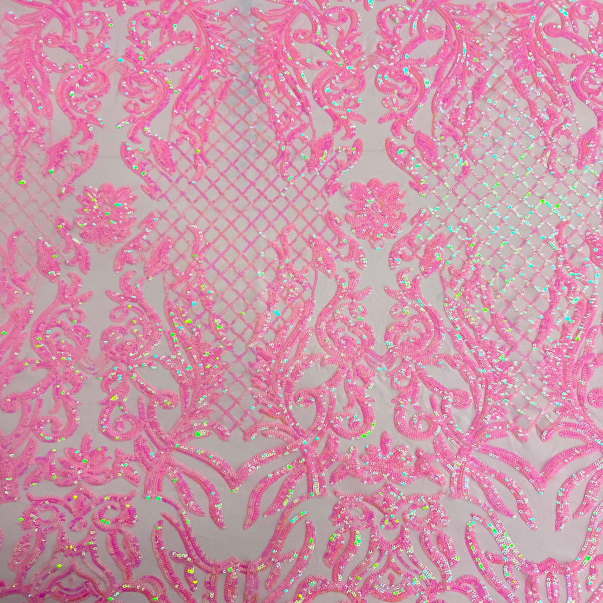 Stretch Sequins Fabric Luna Sequin Mesh