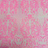 Stretch Sequins Fabric Luna Sequin Mesh