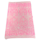Stretch Sequins Fabric Luna Sequin Mesh