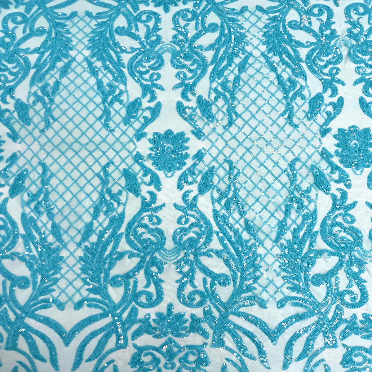 Stretch Sequins Fabric Luna Sequin Mesh