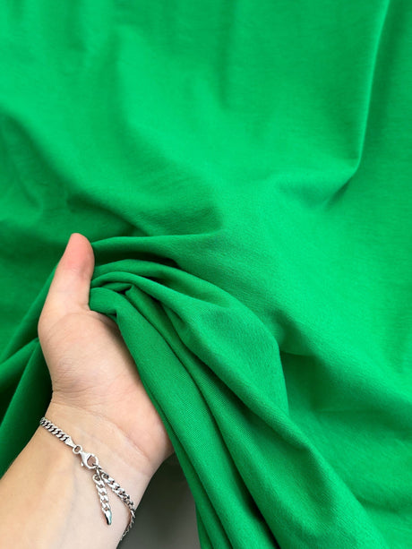 Kelly Green Cotton Jersey Spandex