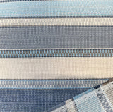 Sunbrella Ascend Spa Blue 145410-0009 Solution Dyed Acrylic Fabric - Spa Blue, Stripes, 54" Width (1 Yard)