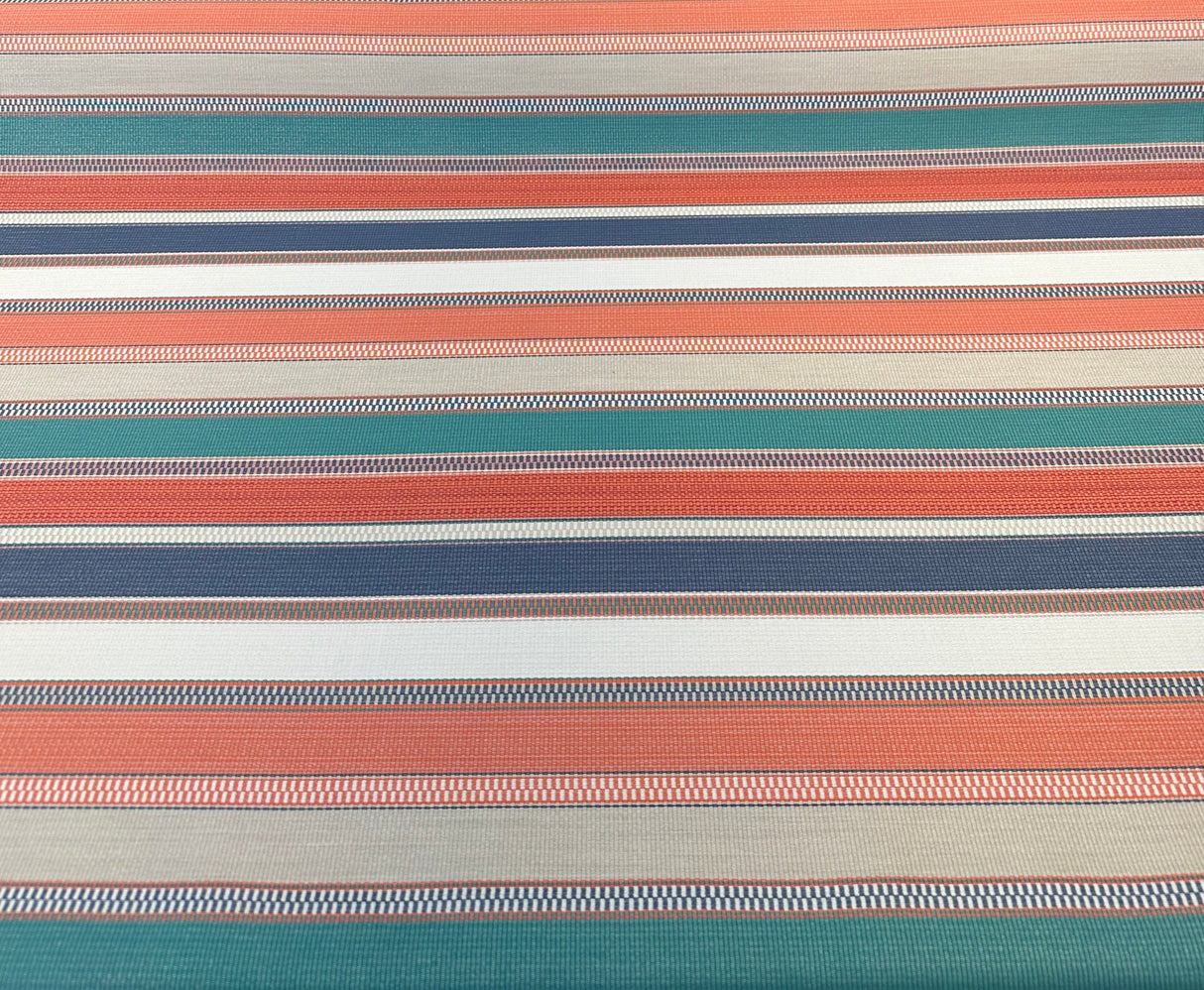 Ascend Tropical Sunbrella Acrylic Fabric - Tropical Stripes, 54" Width (1 Yard)