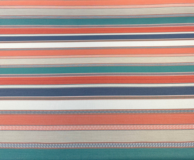 Ascend Tropical Sunbrella Acrylic Fabric - Tropical Stripes, 54" Width (1 Yard)