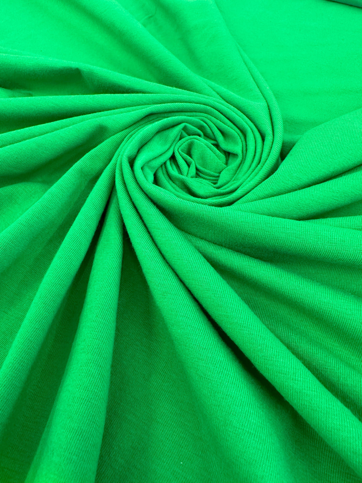 Kelly Green Cotton Jersey Spandex