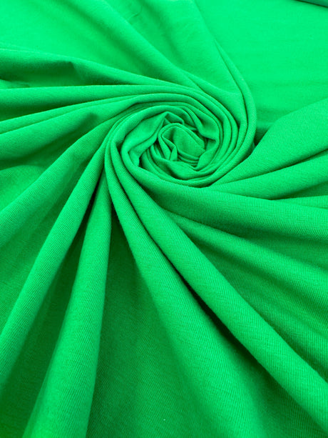 Kelly Green Cotton Jersey Spandex