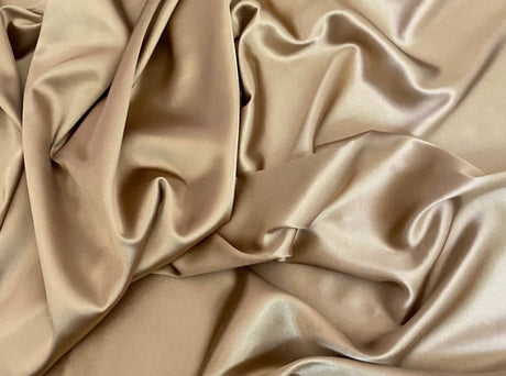 Stretch Satin Caramel