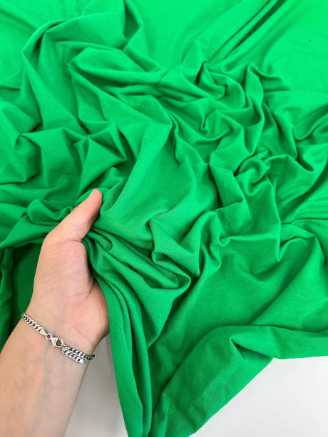 Kelly Green Cotton Jersey Spandex