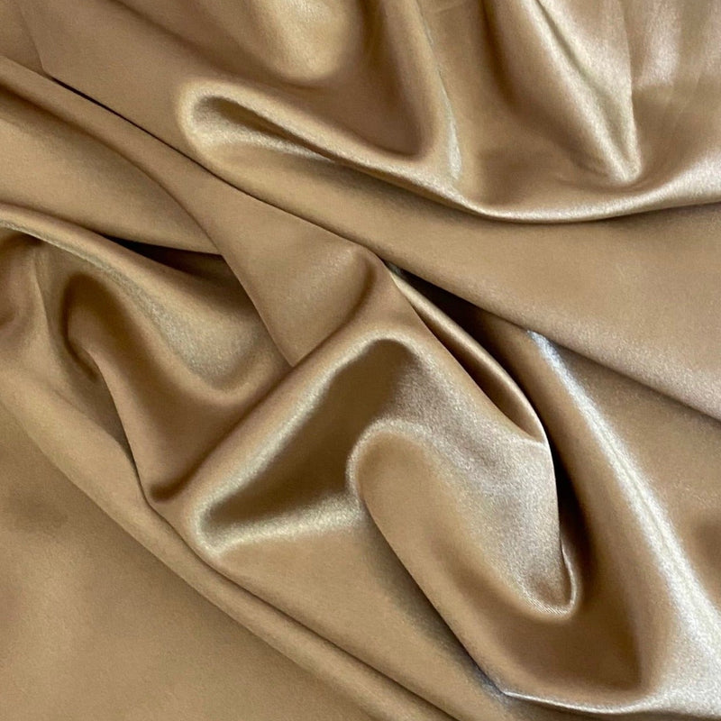 Stretch Satin Caramel