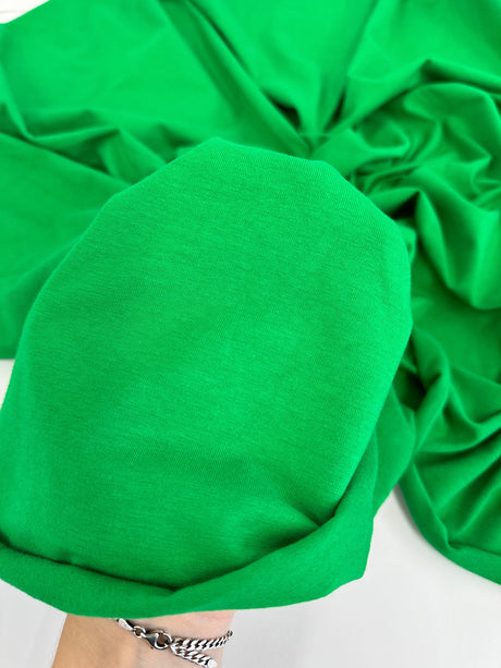 Kelly Green Cotton Jersey Spandex