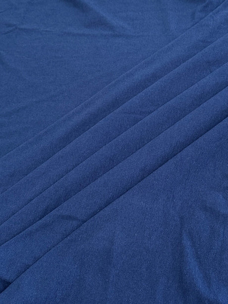 Navy Blue Cotton Jersey Spandex