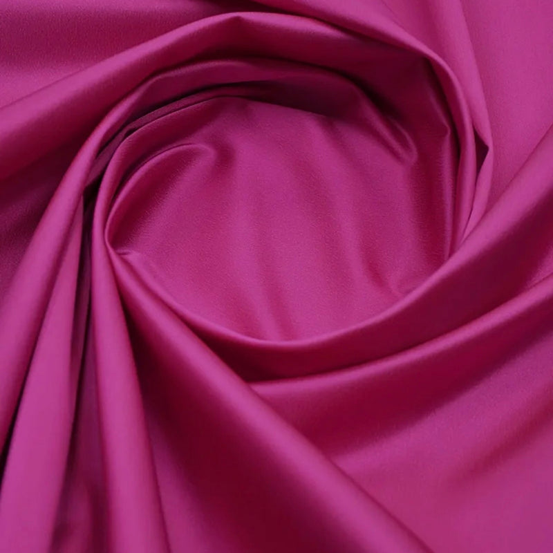 Hot Pink Duchesse Satin