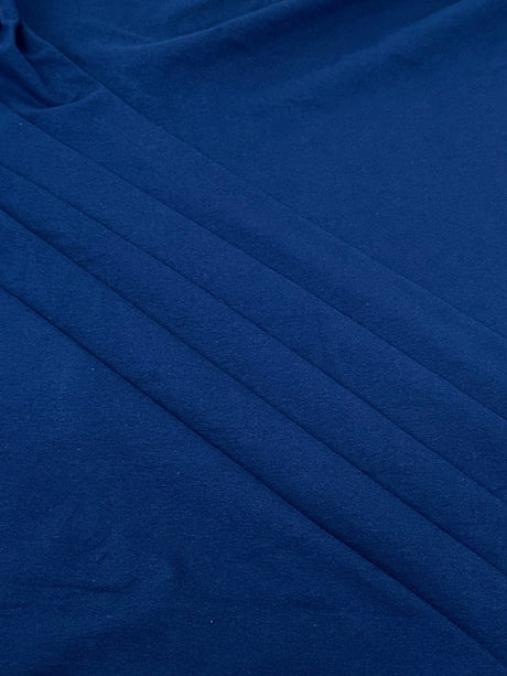 Navy Blue Cotton Jersey Spandex
