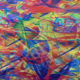 Polyester Spandex Abstract Dot Hologram Fabric