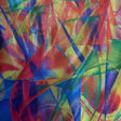 Polyester Spandex Abstract Dot Hologram Fabric