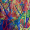 Polyester Spandex Abstract Dot Hologram Fabric