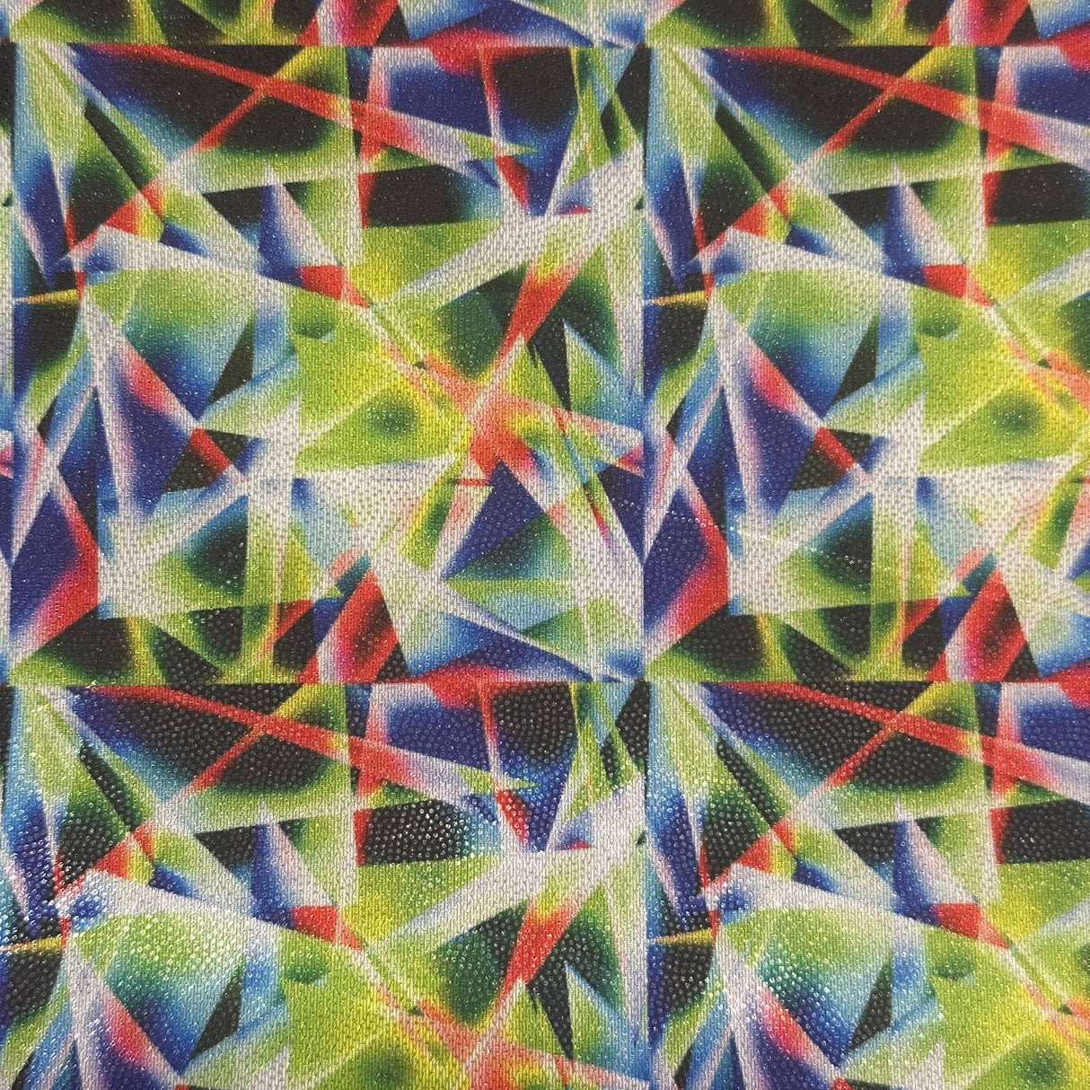 Hologram Spandex Fabric Crystal Digital 4-Way Stretch Lime 60"