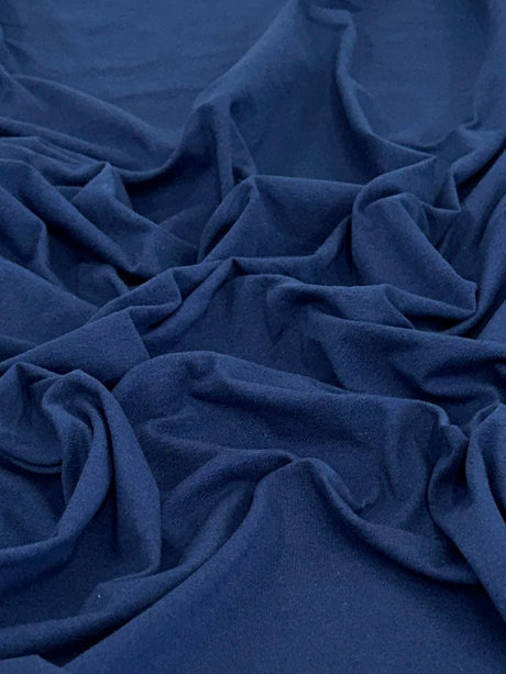 Navy Blue Cotton Jersey Spandex