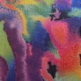 Rainbow Hologram Water Print 4-Way Stretch Spandex Fabric, 60"
