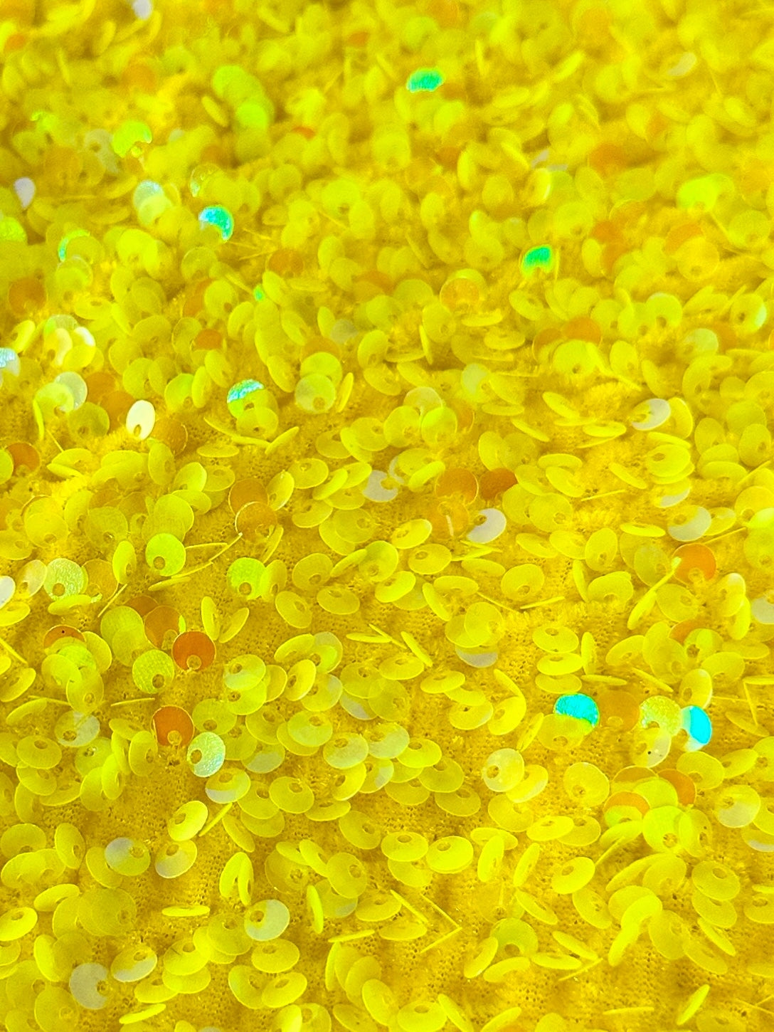 Yellow Sequin Velvet