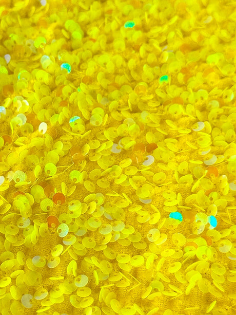 Yellow Sequin Velvet