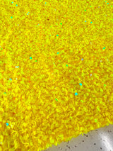 Yellow Sequin Velvet