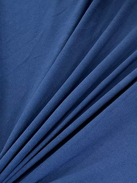 Navy Blue Cotton Jersey Spandex