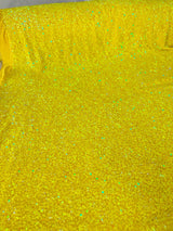 Yellow Sequin Velvet