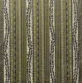 Traditional Tattoo Lei Poly Cotton Fabric - Traditional Polynesian Tattoo Print, 45" Width (1 Yard)