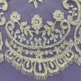 Polyester Lace Trimming Corded Double-Sided 13"