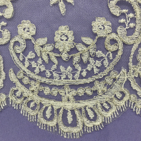 Polyester Lace Trimming Corded Double-Sided 13"