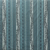 Traditional Tattoo Lei Poly Cotton Fabric - Traditional Polynesian Tattoo Print, 45" Width (1 Yard)