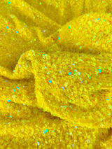 Yellow Sequin Velvet