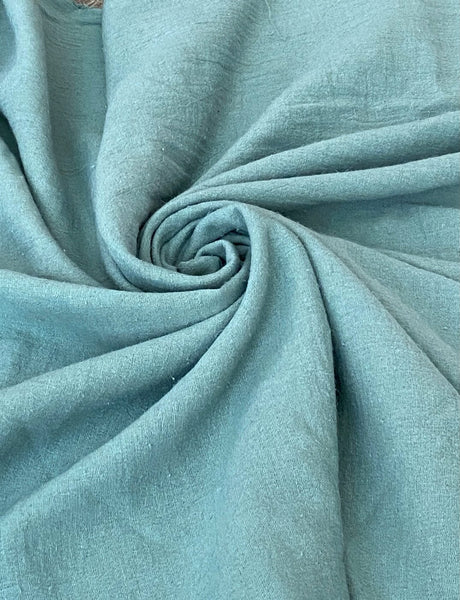 Crinkle Cotton Gauze Calypso Green