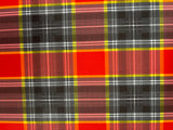 Red Tartan Plaid Spandex Fabric - Red Tartan Plaid, 58"/60" Width (1 Yard)