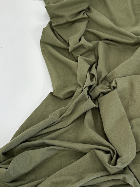 Cotton Jersey Knit Army Green