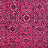 Bandana Paisley Print Nylon Spandex Fabric - Paisley Print, 60" Width (1 Yard)