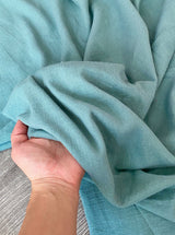 Crinkle Cotton Gauze Calypso Green