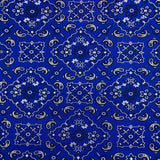 Bandana Paisley Print Nylon Spandex Fabric - Paisley Print, 60" Width (1 Yard)