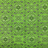 Bandana Paisley Print Nylon Spandex Fabric - Paisley Print, 60" Width (1 Yard)