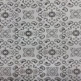 Bandana Paisley Print Nylon Spandex Fabric - Paisley Print, 60" Width (1 Yard)