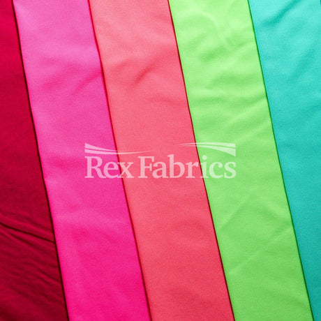 Micro Nylon 4-Way Stretch Nylon Spandex Fabric - Solid, Multiple Colors, 58/60" Width (1 Yard)