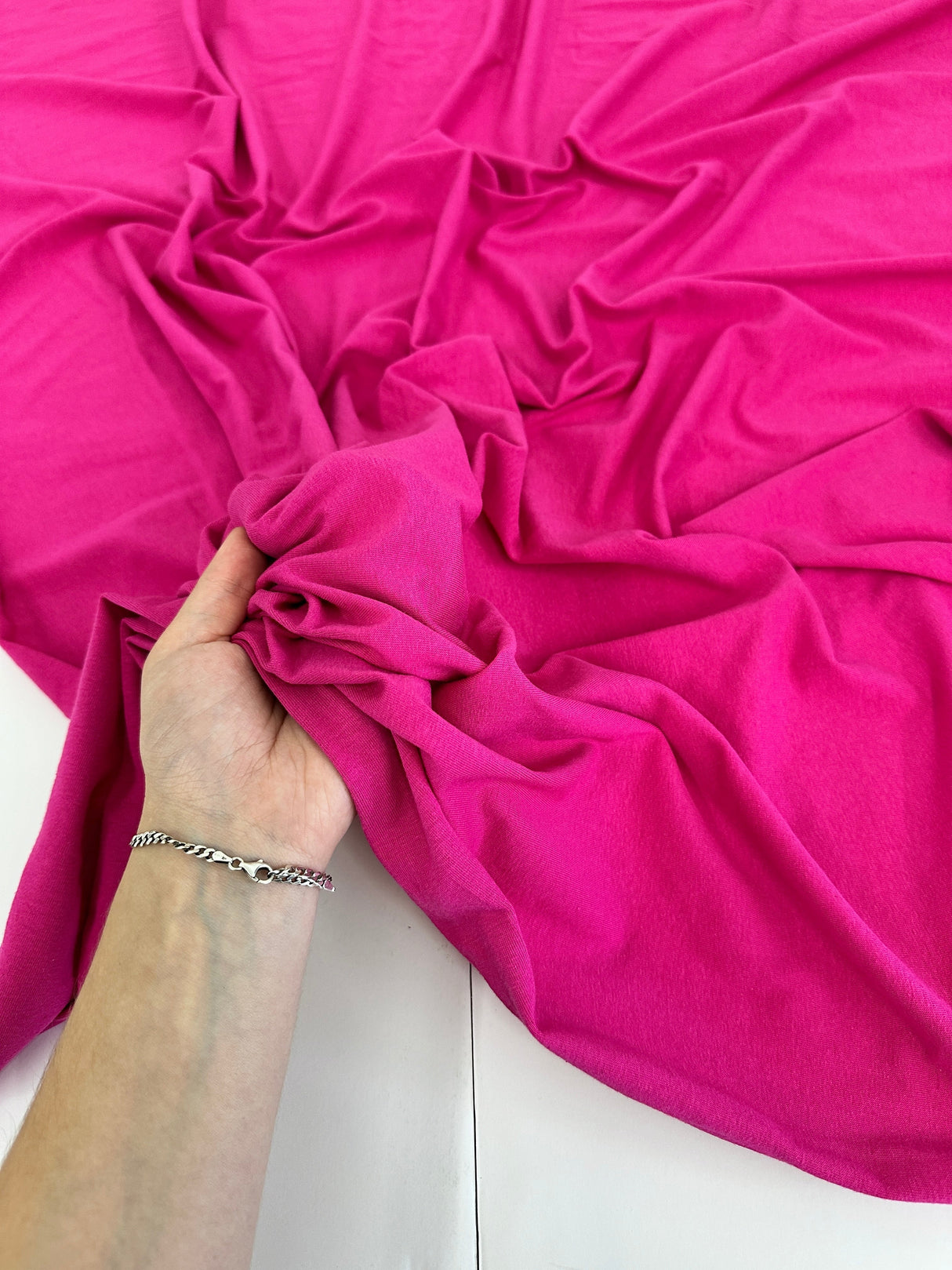Fuchsia Cotton Jersey Knit