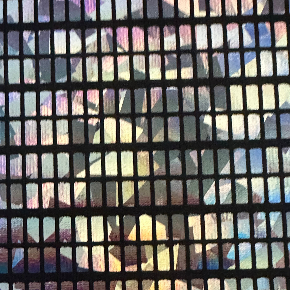 Hologram Foil Polyester Spandex Fabric 60"